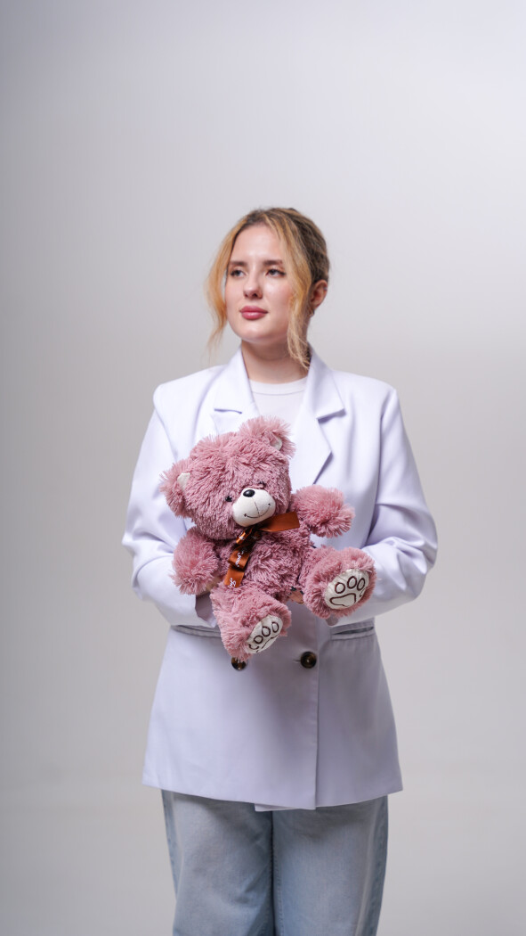 Пудровый мишка (30см)