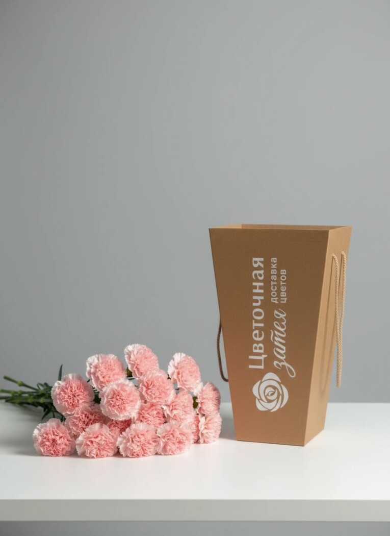 Банч из 20 диантусов цвета брют