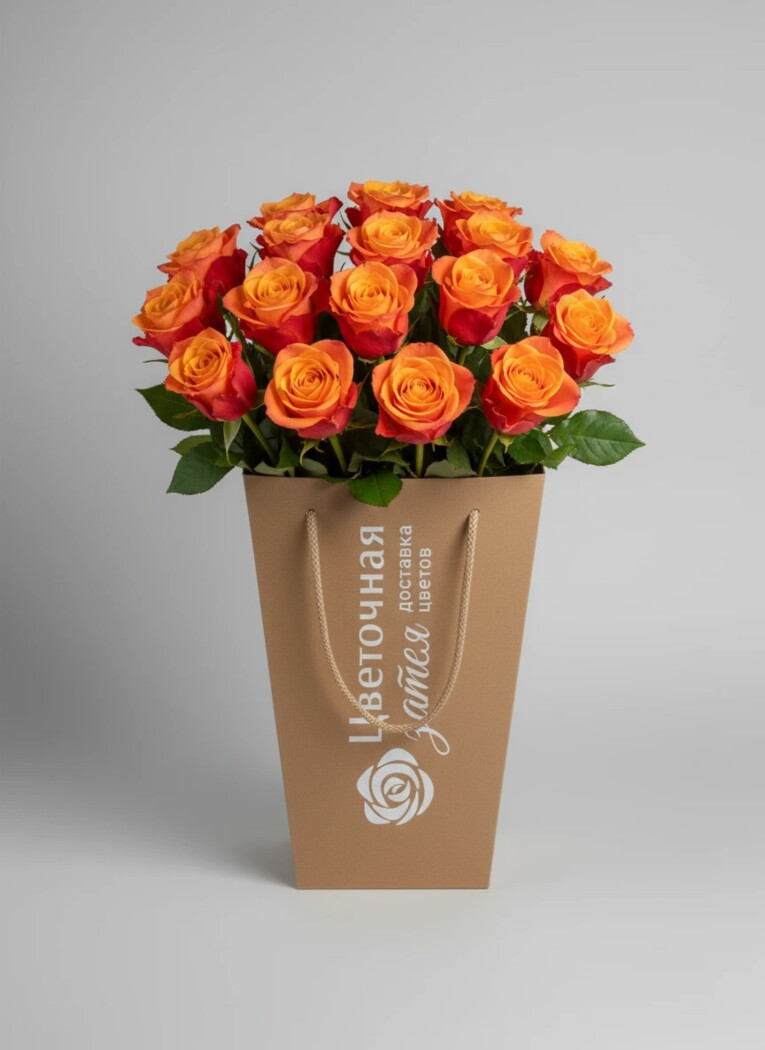 Банч из 15 роз сорта Испания