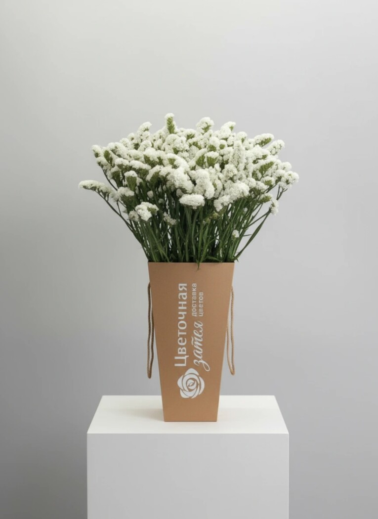 Банч из 11 веток белой статицы