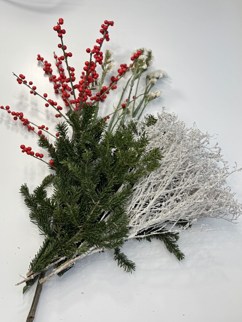 Новогодний банч для вазы. Без вазы