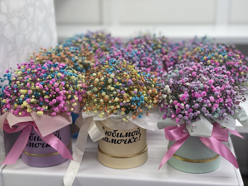 КОРОБОЧКА С ГИПСОФИЛОЙ