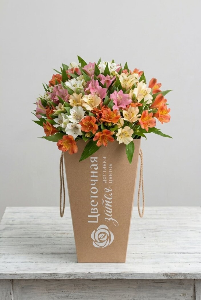 Банч из 11 веток альстромерий