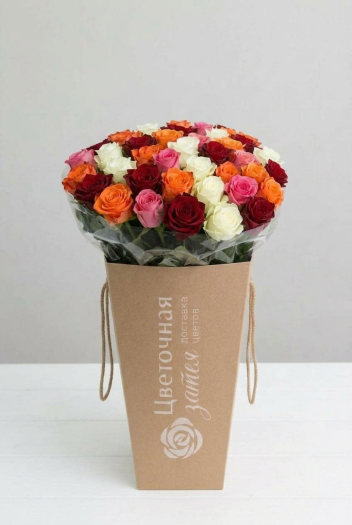 Банч из 51 розы Кения