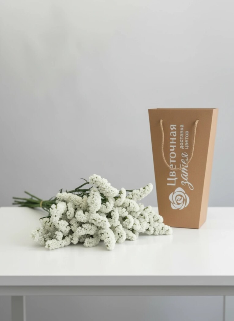 Банч из 10 веток белой статицы