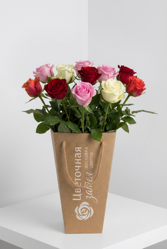 Банч из 11 роз Кения